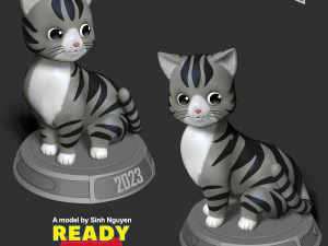 Cat 2023 3D Print Model