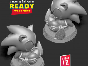 Sonic with Valentines Day Modelo de impresión 3D