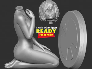 Hot girl 2 3D Print Model