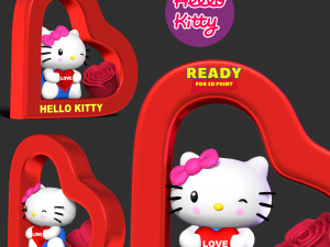 Hello Kitty - Valentine 3D प्रिंट मॉडल