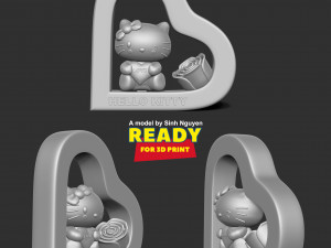 Hello Kitty - Valentine 3D प्रिंट मॉडल