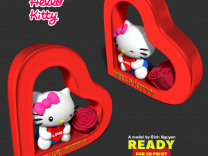 Hello Kitty - Valentine 3D प्रिंट मॉडल