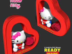 Hello Kitty - Valentine 3D Print Model