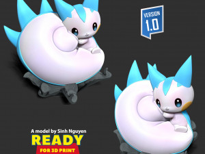Pachirisu - Pokemon Fanart 3D Print Model