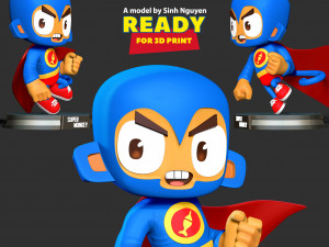 Super Monkey 3D-printmodel