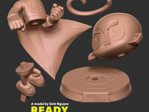 Super Monkey 3D-printmodel