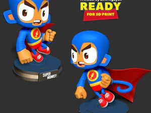 Super Monkey 3D Print Model