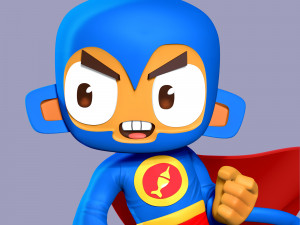 Super Monkey 3D-printmodel