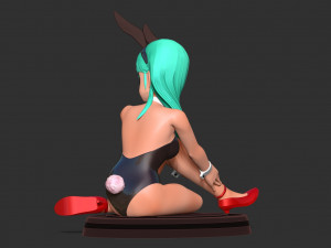 Bulma sitting on the floor Modèles 3D en vedette