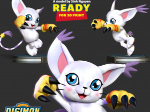 Tailmon - Digimon Adventure Modello di stampa 3D