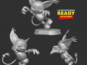 Tailmon - Digimon Adventure Modello di stampa 3D