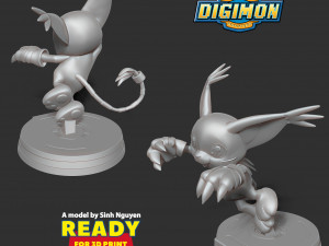 Tailmon - Digimon Adventure Modello di stampa 3D