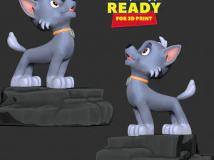 Rocky - Howling Dog Hill 3D Print Model