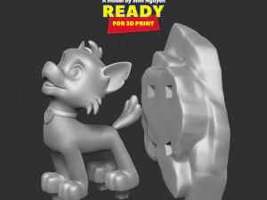 Rocky - Howling Dog Hill 3D Print Model