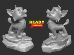 Rocky - Howling Dog Hill 3D Print Model