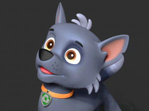 Rocky - Howling Dog Hill 3D Print Model
