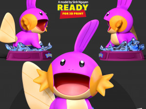 Shiny Mudkip - Pokemon Fanart 3D 打印模型