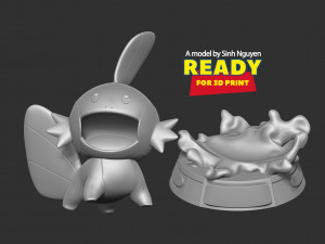 Shiny Mudkip - Pokemon Fanart 3D 打印模型