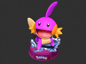 Shiny Mudkip - Pokemon Fanart 3D Print Model
