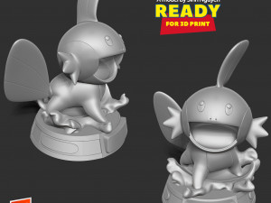Shiny Mudkip - Pokemon Fanart 3D 打印模型