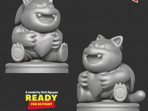 Cat Pom Pom 3D Print Model