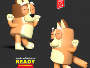 Dog Bingo - Bluey Custom Modèles 3D en vedette