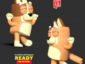 Dog Bingo - Bluey Custom 3D Print Model