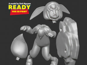 Eevee girl 3D Print Model