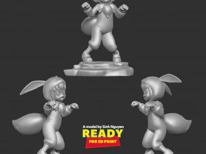 Eevee girl 3D Print Model