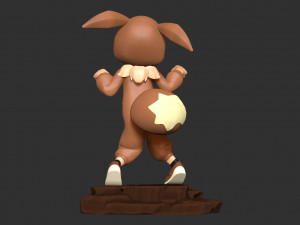 Eevee girl 3Dプリントモデル