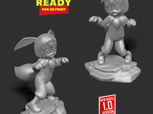 Eevee girl 3Dプリントモデル