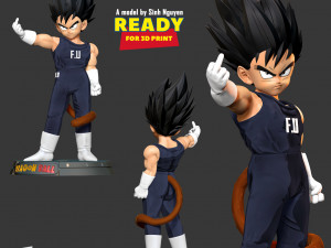 Little Prince Vegeta 3D Print Model