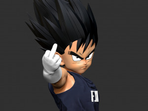 Little Prince Vegeta 3D Print Model