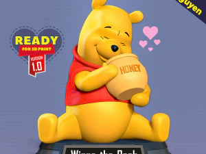 プーさんはハチミツが大好き 3Dプリントモデル
