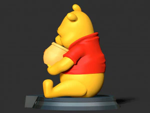 Pooh loves honey 3D Print Model