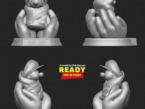 Cuddling Baby Luigi 3D Print Model