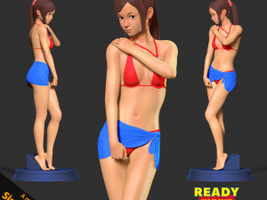Shy girl 3D Print Model