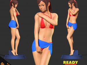 Shy girl 3D Print Model