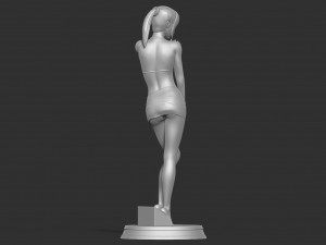 Shy girl 3D Print Model