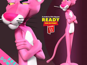 ピンクパンサー 3Dプリントモデル