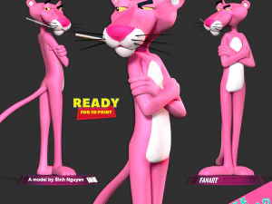 Pink Panther 3D Print Model