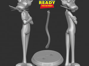 Pink Panther 3D Print Model