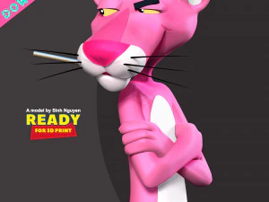 Pink Panther 3D Print Model