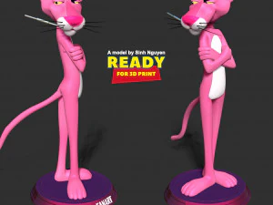 Pink Panther 3D Print Model