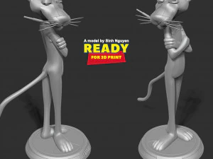 Pink Panther 3D Print Model