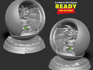 Baby Goku Crying 3D-printmodel