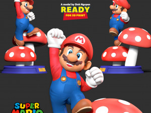 The Super Mario Bros 3D 打印模型