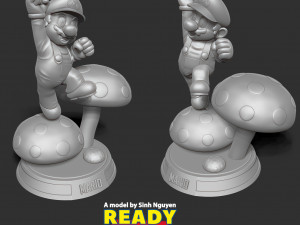 The Super Mario Bros 3D 打印模型