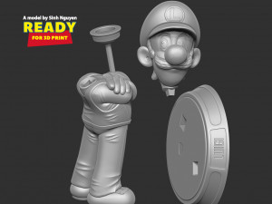 Luigi - The Super Mario Bros Model do druku 3D
