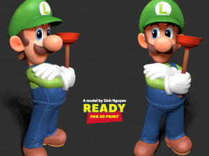 Luigi - The Super Mario Bros Model do druku 3D